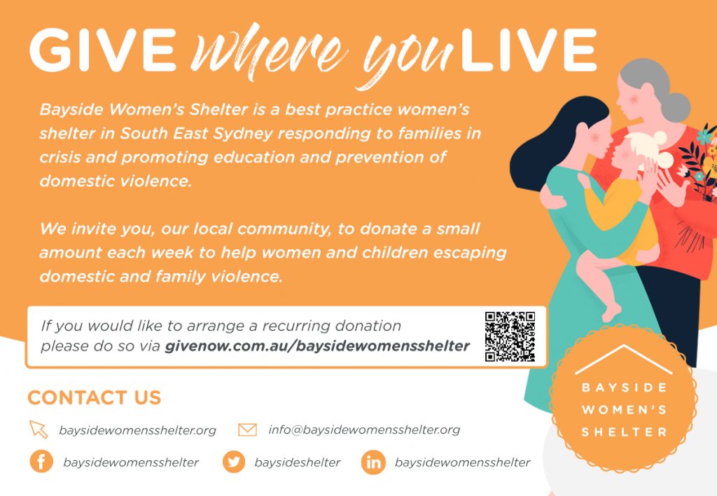 Bayside Women’s Shelter | South East Sydney | Domestic Violence